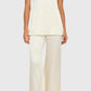 Amanda Uprichard - Mariko Side Slit Textured Satin Top