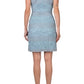 Adrianna Papell - Crewneck Racer Back Lace Dress