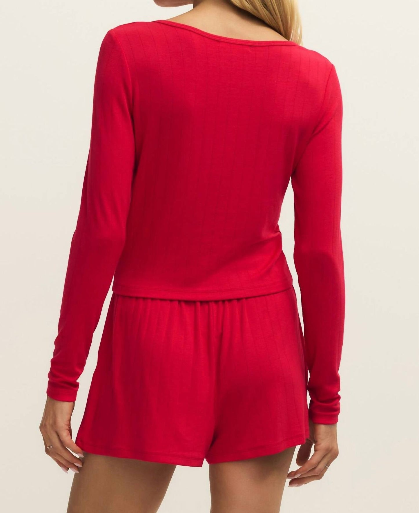 Z Supply - Felt Cute Long Sleeve Rib Top