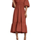 She + Sky - Aimee Bubble Sleeve Midi Dress