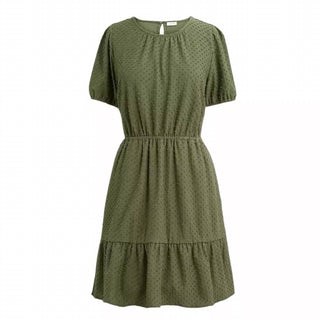 J.Crew - Vestido curto de malha com recortes e bolinhas