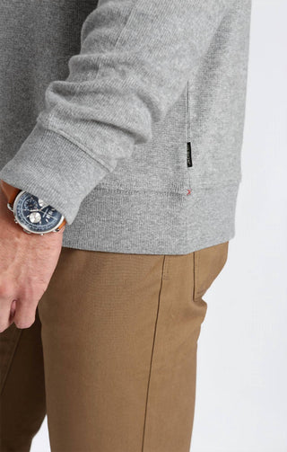 Jachs New York - Moletom com gola redonda e estampa waffle escovada