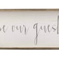 Paris Loft - Be Our Guest Wood Framed Wall Sign Plaque