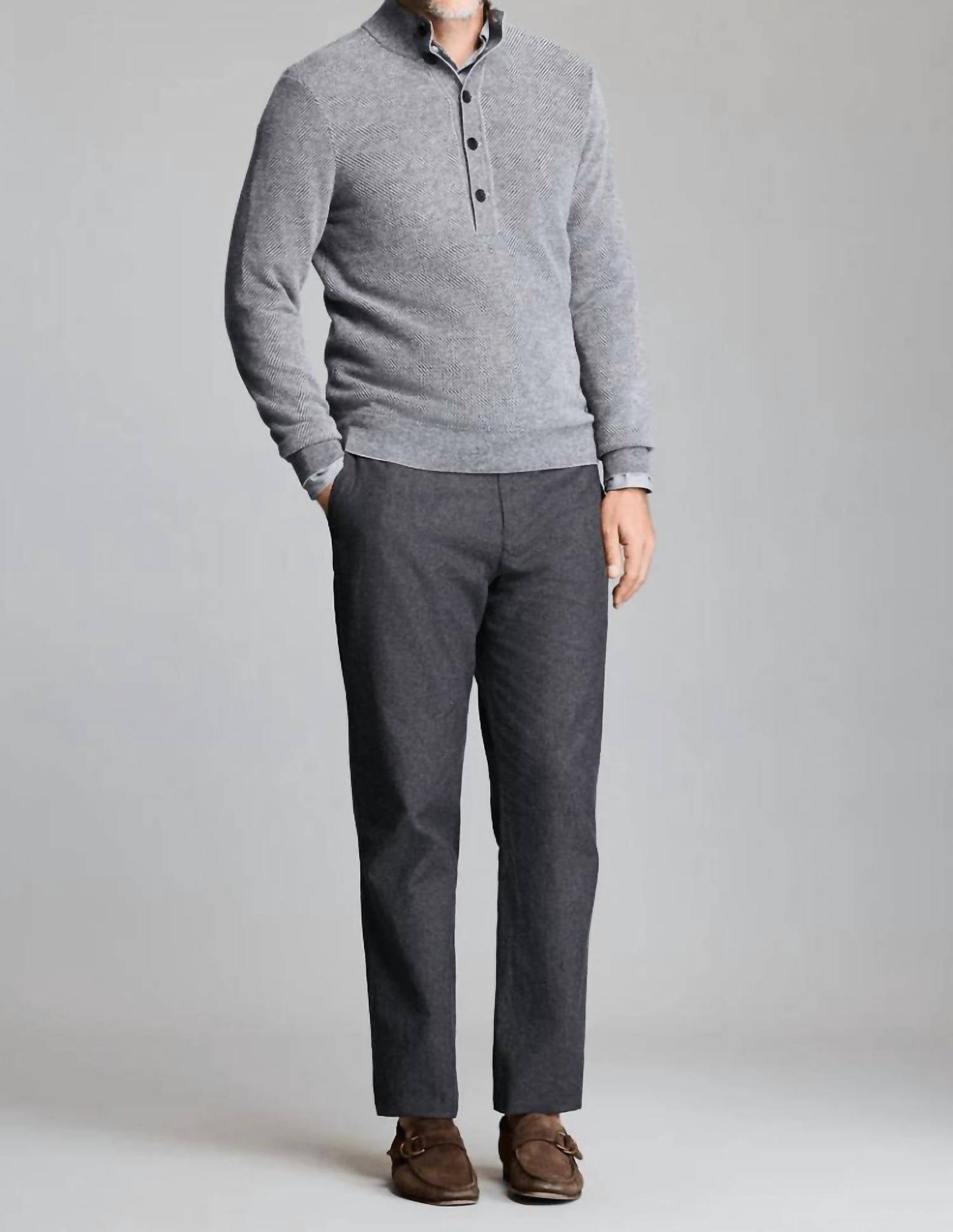 Billy Reid - Button Placket Twill Pullover