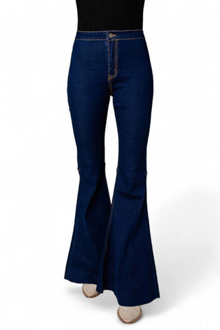 Buddylove - Calça jeans flare de cintura alta Moonshine