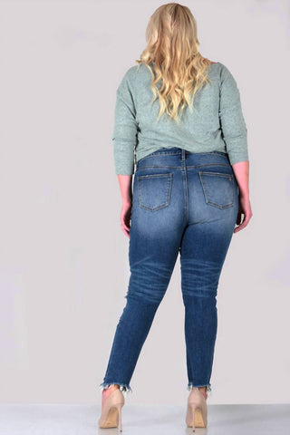 Special A - High Rise Relaxed Skinny Ripped Jeans