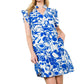 Thml - Ruffle Sleeve Print Dress