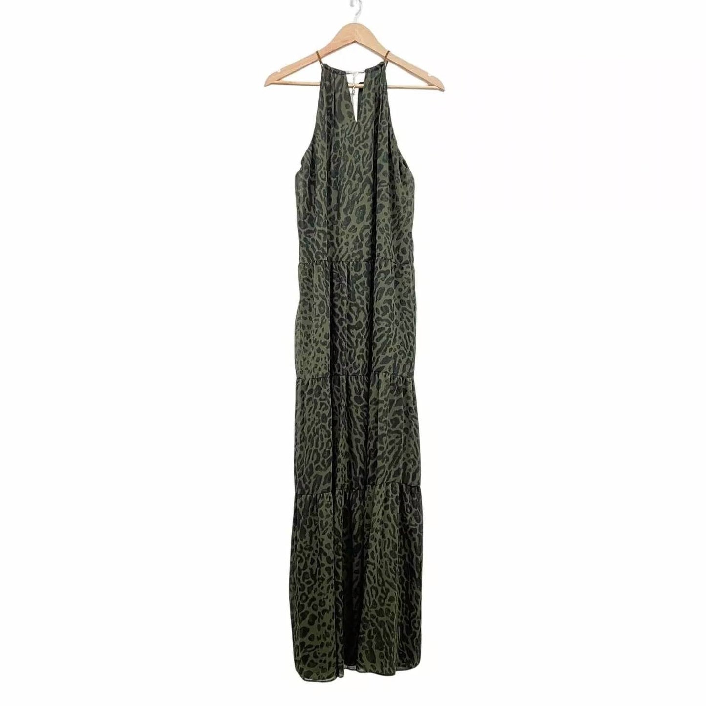 Ralph Lauren - Ocelot-print Crinkle Georgette Halter Dress
