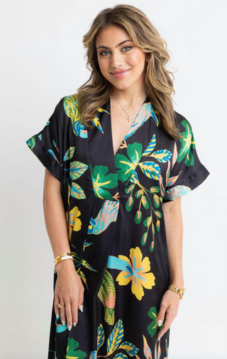 Karlie - Toucan Kaftan Maxi Dress