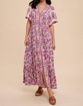 In-Loom - Jana Border Print Midi Dress