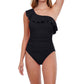 Profile By Gottex - Ruffle One Shoulder One Piece Swimsuit