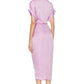Steve Madden - SATIN TIE WAIST MIDI DRESS