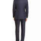 Terno Canali Siena Sharkskin Classic Fit Masculino Azul Tamanho 58-R