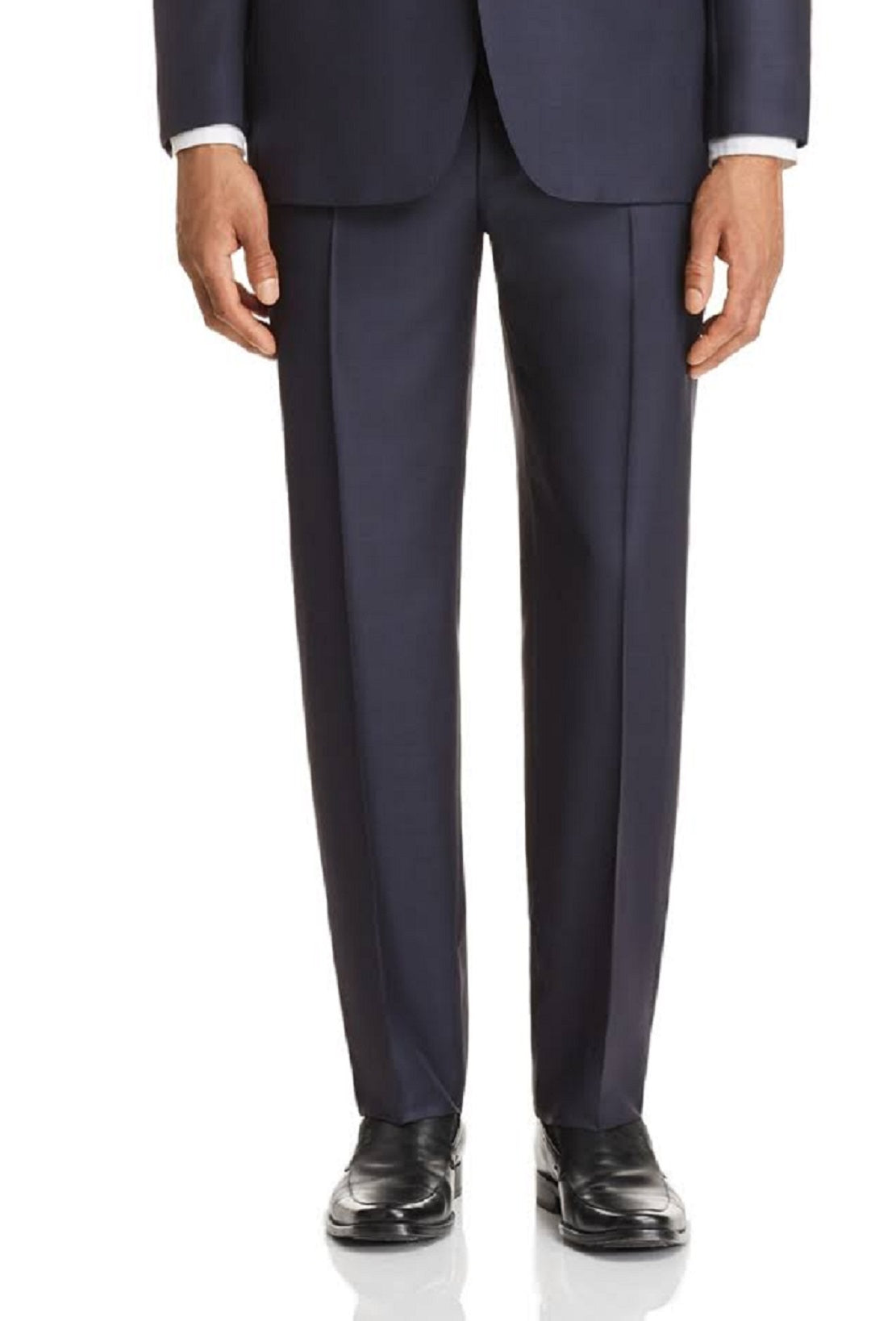 Terno masculino Canali Capri Melange Sarja Sólido Slim Fit Azul Tamanho 54