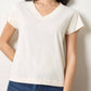 Lilla P - Relaxed Short Sleeve V-neck Tee