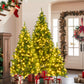 Set of Three Realistic Pre-Lit Christmas Trees 8FT, 6FT and 4FT