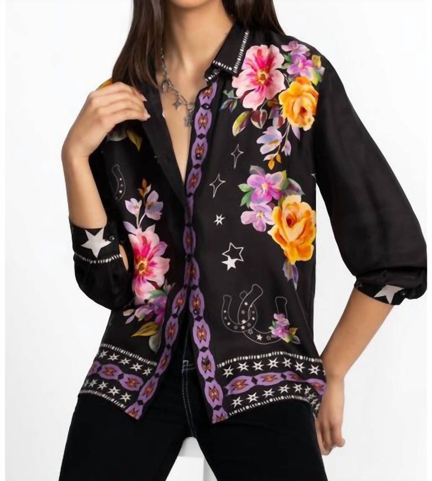 Johnny Was - ROSALYNDA BUTTON DOWN SHIRT