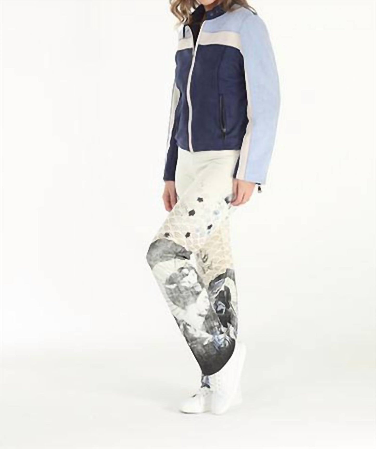 Paparazzi - Stretch French Terry Umbrella Print Lounge Pant With Raw Hem