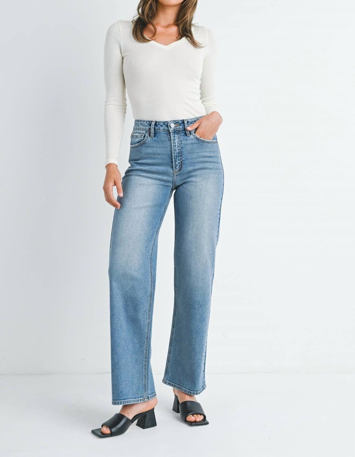 Jbd. - High Rise Straight Leg Jeans