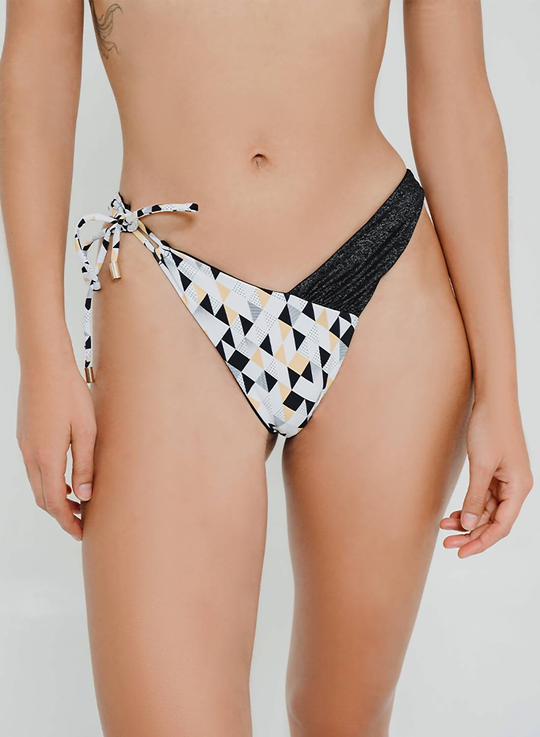 Gigizara - Limpet Brazilian Bottom Kaleidoscope Print & Gold Accents