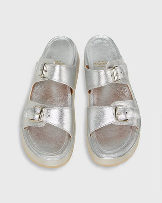 Ann Mashburn - Sandália plataforma feminina com fivela dupla