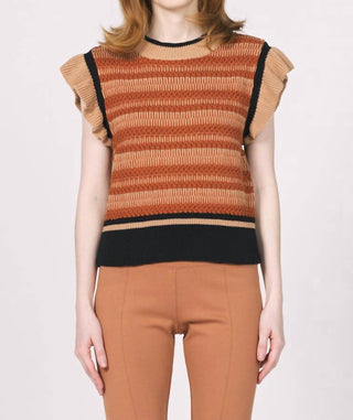 Another Love - Ruffle Sleeve Sweater Top