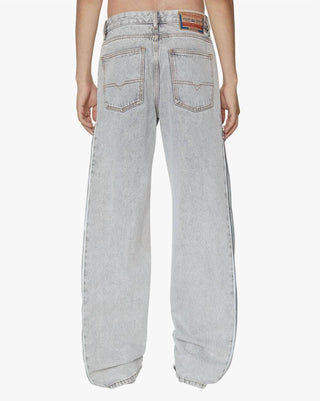 Diesel - Calça jeans reta cinza Diesel