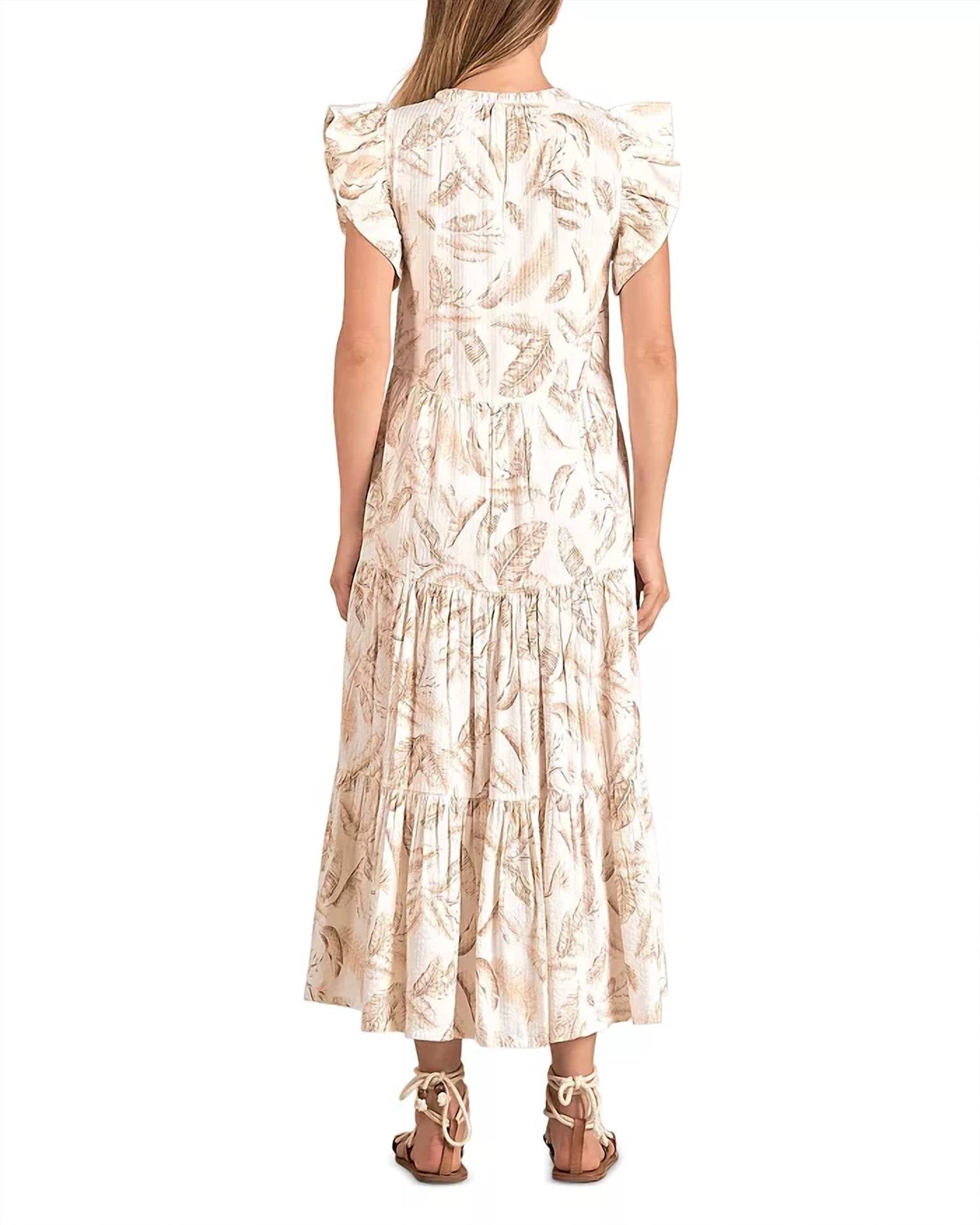 Elan - Venice Ruffle Maxi Dress