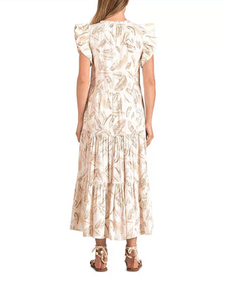 Elan - Vestido longo com babados Venice