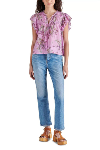 Steve Madden - Blusa Bellamy com mangas babadas