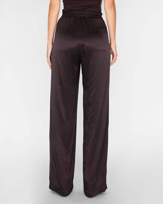 Enza Costa - Straight Pleated Satin Pants
