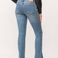 Dear John Denim - Playback Mid-Rise Slit Hem Slim Straight Jeans