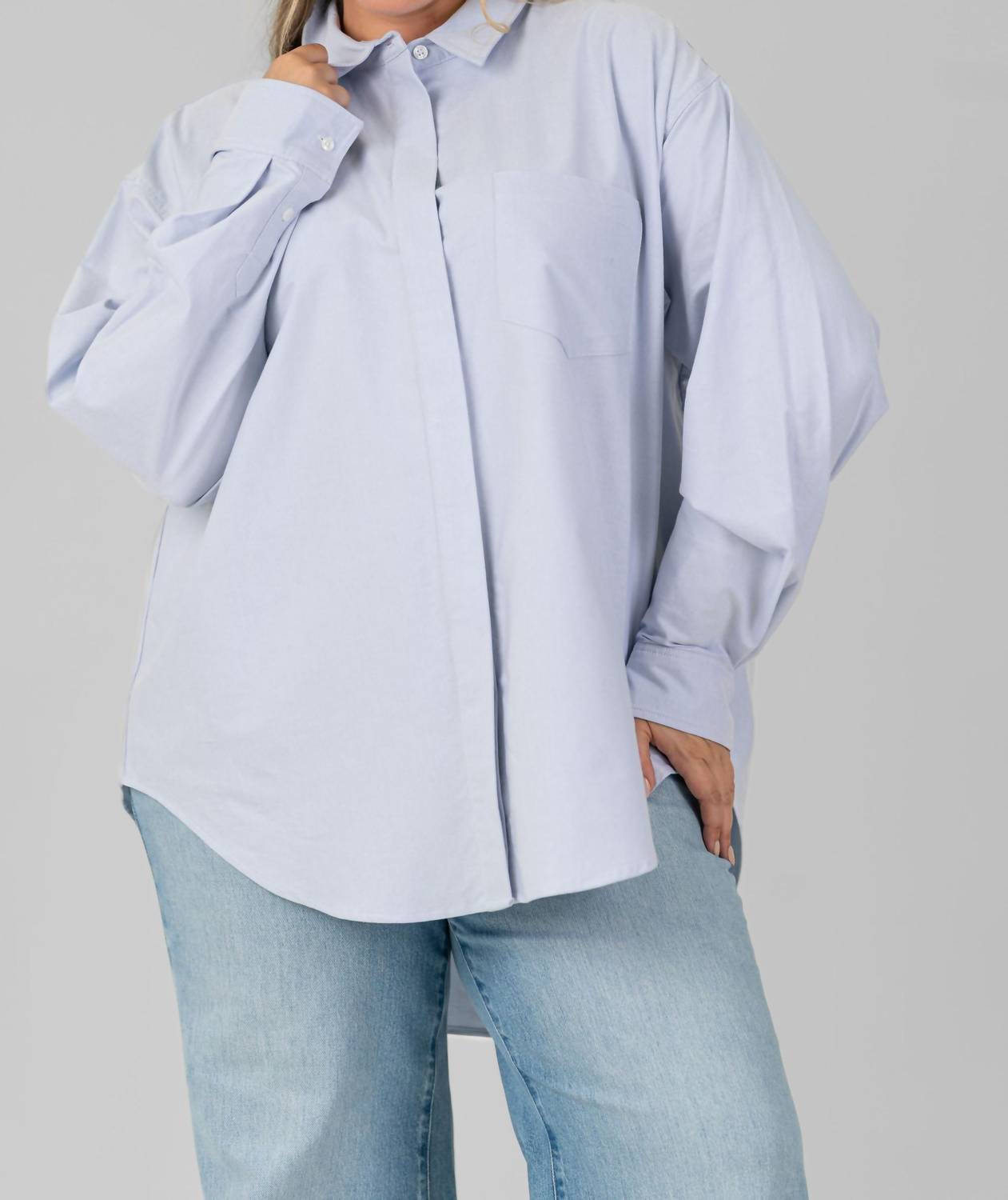 Good American - Oxford Uniform Shirt - Plus
