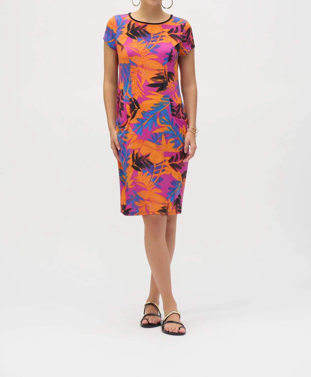 Joseph Ribkoff - Tropical Print T-shirt Dress