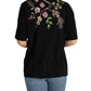 Johnny Was - Maureen 3/4 Sleeve Trapunto V-neck Tee