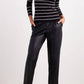 Ellen Tracy - Pleated Faux Leather Pant