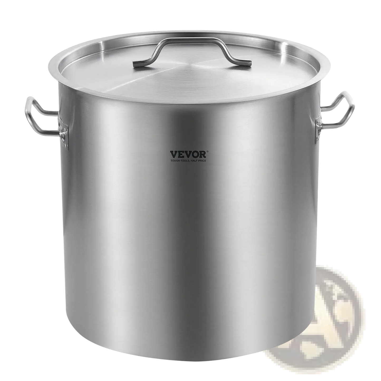 53qt Stainless Steel Stockpot with Lid and Handles