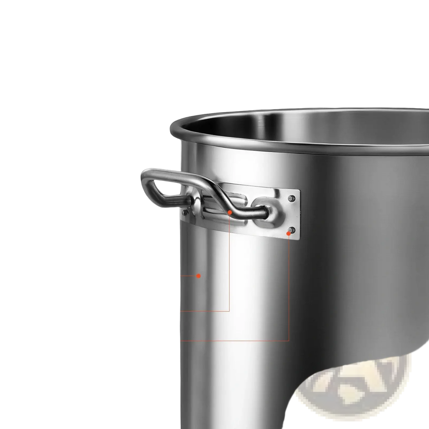 53qt Stainless Steel Stockpot with Lid and Handles