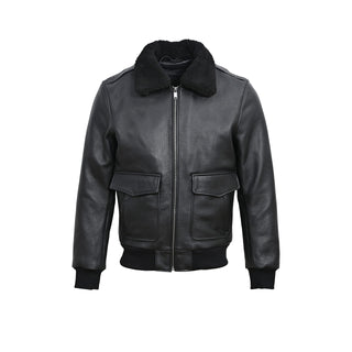 Jaqueta de couro masculina BLUE WELLFORD Tom tamanho M
