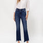 Vervet By Flying Monkey - High Rise Distressed Hem Kick Flare Jeans