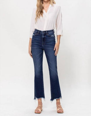 Vervet By Flying Monkey - Calça Jeans Flare com Cintura Alta e Bainha Desgastada