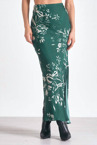 Elan - Saia de cetim com estampa floral