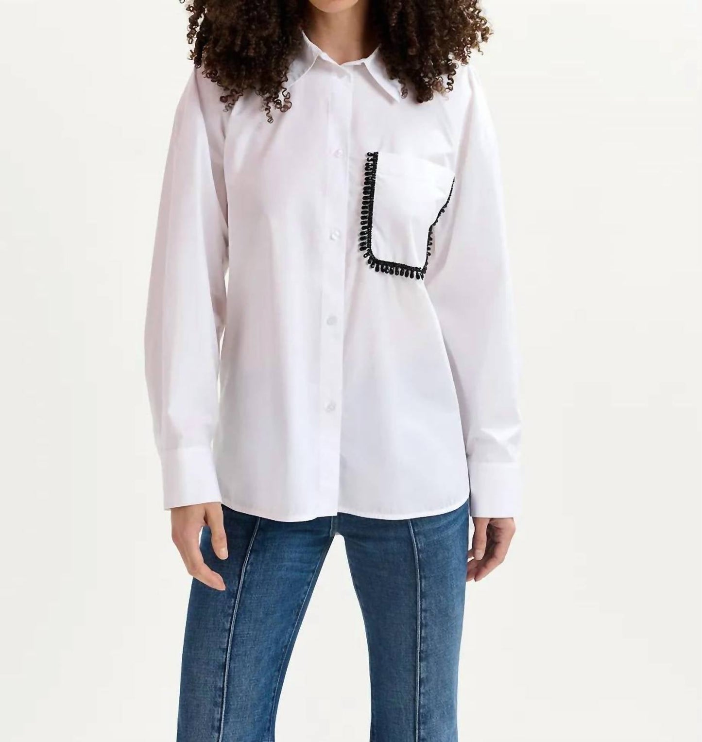 Essential Antwerp - Beaded Embroidery Cotton Shirt