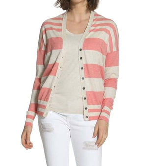 Label+Thread - Cardigan de algodão listrado