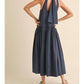 Miou Muse - Sleeveless Dress With Tie Back