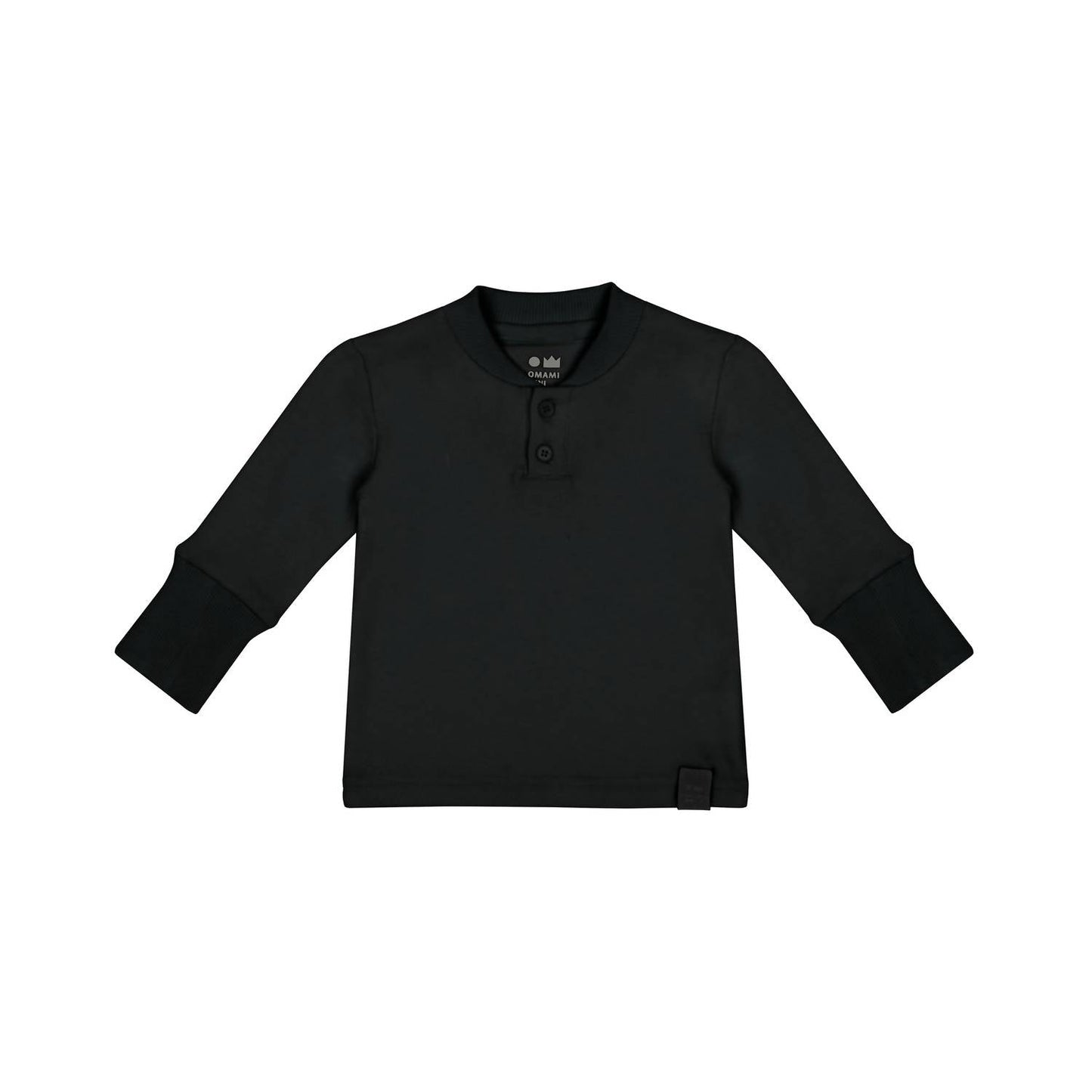 Omamimini - Baby Henley with Long Sleeve Top