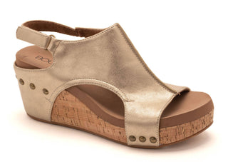 Corkys Footwear - Carley Feminino - Sandália Anabela Ouro Antigo