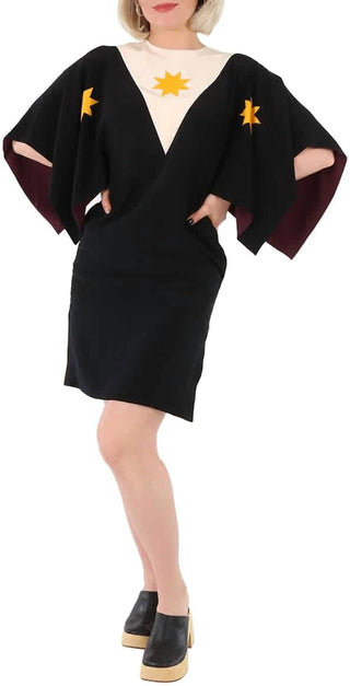 Burberry - Silk Crepe De Chine Cape Sleeve Dress