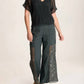 Xcvi - Pull-on Linen Crochet Pant