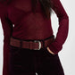 Free People - Women's Double Cross Leather Belt